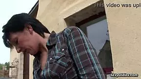 busty french housewife why take it in the ass outdoors in garden?