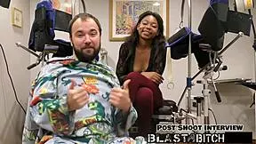 Minnie Rose spreads wide in latex gloves for a deep creampie fill-up pov