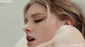 A passionate couple fucks hard before he unloads cum all over her wet pussy