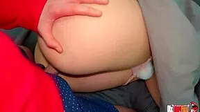 Stepson Pounds Stepmom's Huge Ass Anal Creampie Squeezes Fat Cheeks