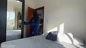 paid the handyman with my tight latina ass, he wrecked it with thick cock