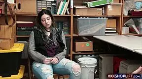 caught shoplifter teen gets punish fucked hard doggystyle 😈🍑🔥