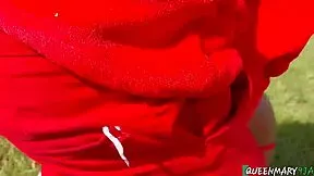 Santa bends over young ebony mistress for doggystyle at wild Christmas party