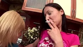 i'm fingering sexy teen while mommy watches in kitchen