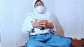 Overwhelmed Schoolgirl Fingers Dripping Pussy in Uniform