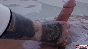 STEPSON POUNDS BUSTY TRANS NADIA LOVE'S ASS BAREBACK!