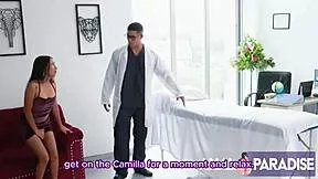 wife fingers doc's ass then takes rough dp with toilet boy.