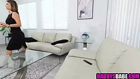 stepdaughter spreads anal hole for underfucked stepdad's hard cock