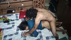 a seductive indian bhabi bends over for youthful husband's big cock doggystyle