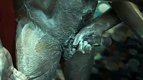 horny desi bhabhi LICKS AND SUCKS cock in steamy shower foreplay