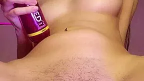 Practicing hairy pussy fetish play 😏💦
