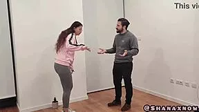 bratty internet karen with glasses and long hair teases like a pro but hides her mommy latina secrets