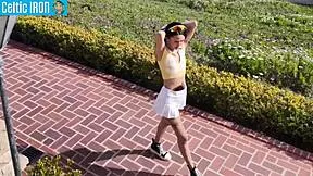 bianca gives this petite 18+ teen the full girlfriend experience outdoors in garden public creampie tight pussy ebony interracial skinny curvy deepthroat face fucking submissive juicy wet pussy