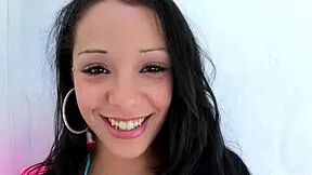 that teen black latina bent over doggystyle taking monster bbc creampie