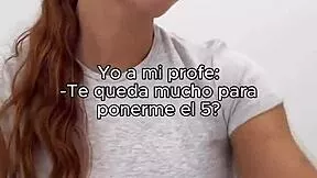 teacher gets hot handjob from naughty teen student