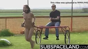 Teen Tied Humiliated Slapped Wet Towel Submission Brutal