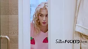 Is my tiny babysitter the horniest spying slut around?