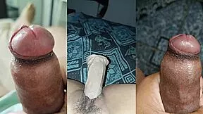 Watch My Small Foreskin Cock Get Jerked As Girlfriend Masturbates Her Juicy Pussy