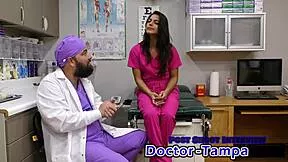 i'm spreading my natural tits and ass wide for dr tampa's first gyno exam on neighbor misty addams