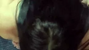 brunette gia on her knees chained up taking sloppy deepthroat face fuck from her dom?