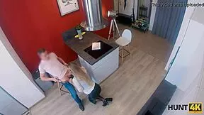 Strict suit teen reveals wild sex skills for cash while old cuckold watches?