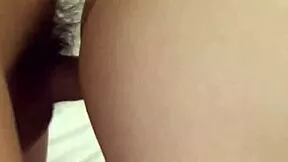 This horny Japanese JAV slut Miku Airi rides a massive uncensored cock creampie style in hardcore action