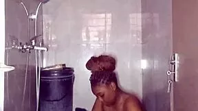 ever fantasized about an uncensored thick african nursing student bathing naked with perfect plump perky tits for your fetish?