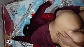 Indian Bhabhi Moans Loud in Rough Doggy Anal with Huge Cock Creampie
