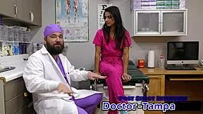 i'm spreading my natural tits and ass wide for dr tampa's first gyno exam on neighbor misty addams