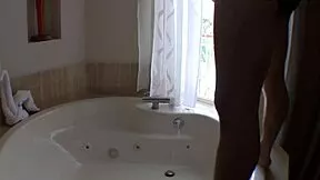 bf vs gf drink pee contest ends in her sloppy blowjob