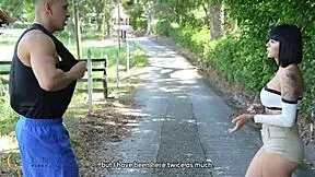 petite luna vitaler fucks stranger sideways in countryside max betancur