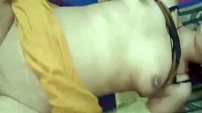 Skinny Housewife Janvibhabhi Moans Screams in Hard Closeup Fuck with Friend