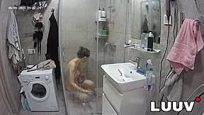 Beautiful Alice Shaves Intimate Areas in Steamy Shower Show