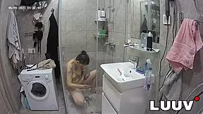 Beautiful Alice Shaves Intimate Areas in Steamy Shower Show