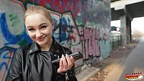 German scout picks tiny shy 18+ dasha dark for first deepthroat monster cock squirting fuck