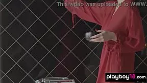 whoa, big tits latvian teen simone drops robe for romantic bath 🛁❤️