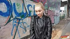 German scout picks tiny shy 18+ dasha dark for first deepthroat monster cock squirting fuck