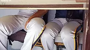 i couldn't resist that forbidden game with hot college girl flashing pussy fingering blowing cock on desk in class