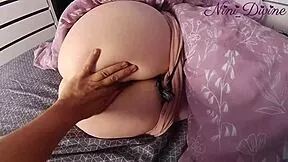 i finger step sis tight PUSSY lips then pound her big round ASS doggystyle pov