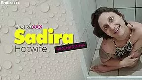 i can't stop watching sadira hotwife's curvy wet body