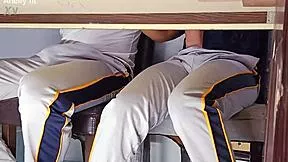 i couldn't resist that forbidden game with hot college girl flashing pussy fingering blowing cock on desk in class