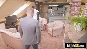 Hot young 18+ trophy wife rides old grumpy dudes for cash in hardcore sex for money session