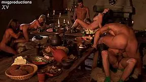 Sexy Czech Blondes and Brunettes in Wild Anal Orgy with Double Penetration