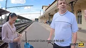 Hunt4k Old Man Watches Stranger Fuck Hot Girlfriend for Cash