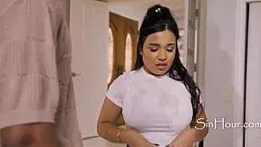 yo tiny bratty latina riding that huge bbc from isiah maxwell as her naughty apology to summer col