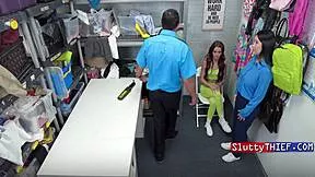 Sexy asian cop gets ripped clothes fucked rough in garage for thief help 😈🔥