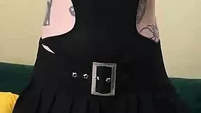 kit summers rocks part 3 in her tight little black bodysuit and gothic miniskirt looking so sexy and alternative