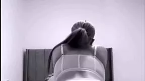 horny british teen exchange student masturbates solo with toys on webcam in college