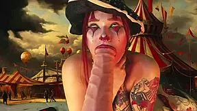 harley queen i'm stretchin' my cheeks with giant dildo... u see where scars from??