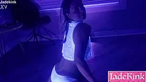 this black kinky couple does a steamy stripper dance in their pmv clip